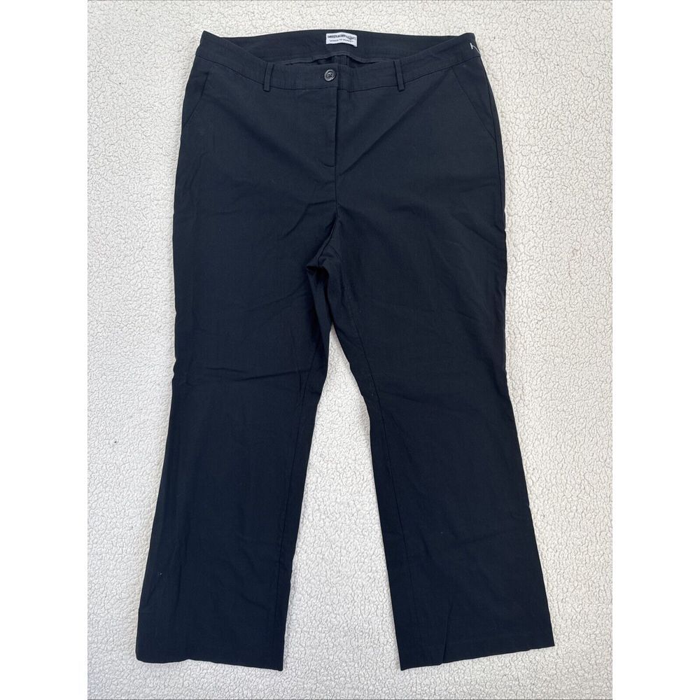 Direct Alternative Speed To Market Black Pants Bootcut Stretch Slash Pockets‎